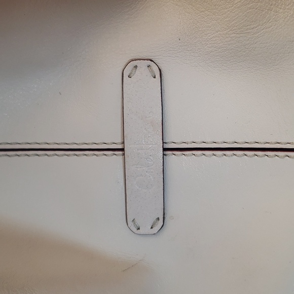 Cole Haan Huarache tote off white with wooden handles - Picture 4 of 6